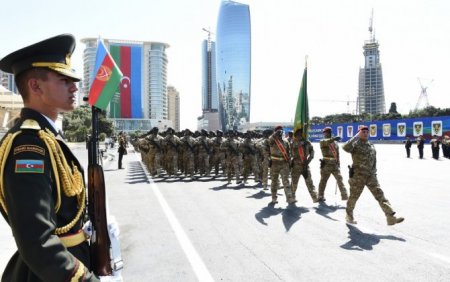 Президент Азербайджанской Республики, Верховный главнокомандующий Ильхам Алиев поделился публикацией по случаю Дня Вооруженных сил
